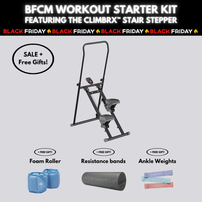 ClimbrX™ Folding Vertical Stepper – BFCM Starter Kit