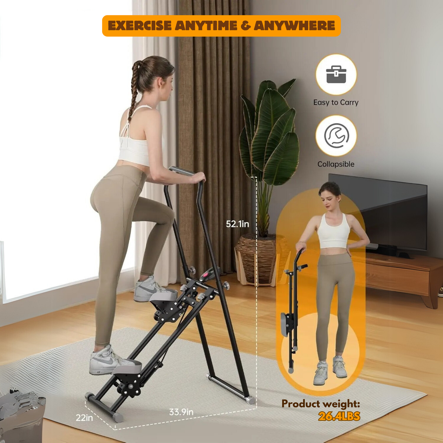 ClimbrX™ Folding Vertical Stepper – BFCM Starter Kit