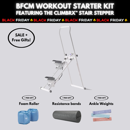 ClimbrX™ Folding Vertical Stepper – BFCM Starter Kit